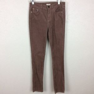 J. Crew Stable Brown High Rise Skinny Cord Size 27